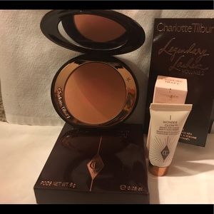 Charlotte Tilbury 3 piece makeup travel set.